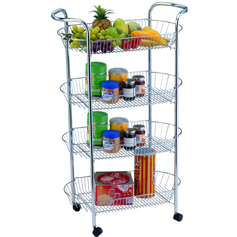 AmericanDream Storage Solutions 4 Tier Basket Utility Cart Wayfair